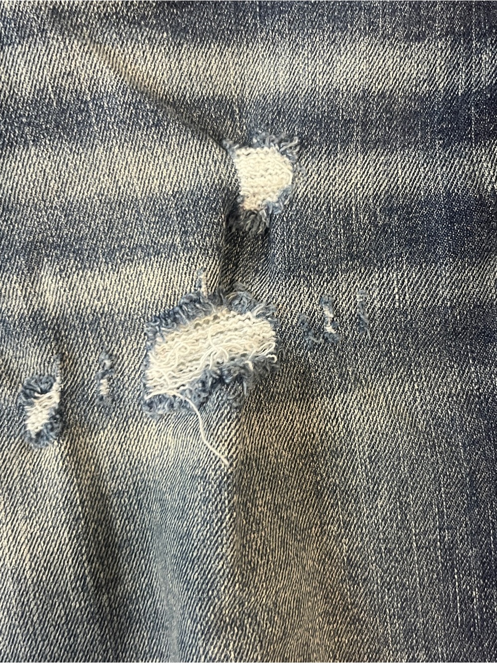 SO Faded Blue Distressed Denim Cutoff Shorts - Picture 12 of 13